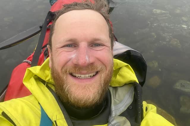 Mark Agnew on his way through the Northwest Passage