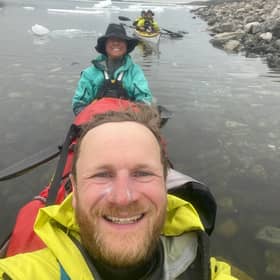 Mark Agnew on his way through the Northwest Passage