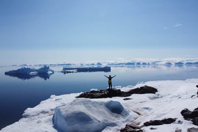 Mark Agnew at Button Point, Nunavut, where the Arctic Cowboys began their crossing of the Northwest Passage