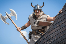 Think your family came over with the Normans? This fearsome Viking re-enactor is a reminder that many northern and Scottish surnames trace back to Norse invaders.