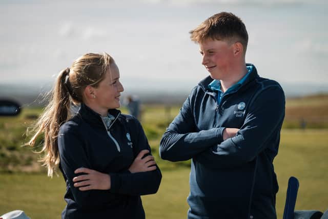 Stella and Fraser Walters are both representing Scotland in the Girls/Boys Home Internationals in Ireland