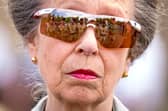 Members of the Armed Forces that are performing in this year's Royal Edinburgh Military Tattoo are reflected in sunglasses worn by HRH Anne, Princess Royal.