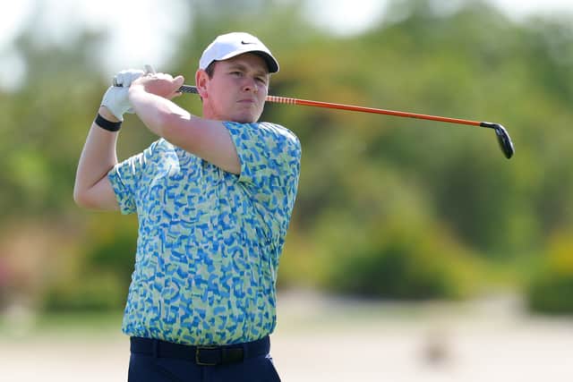 Bob MacIntyre made his debut in the Hero World Challenge in the Bahamas last year
