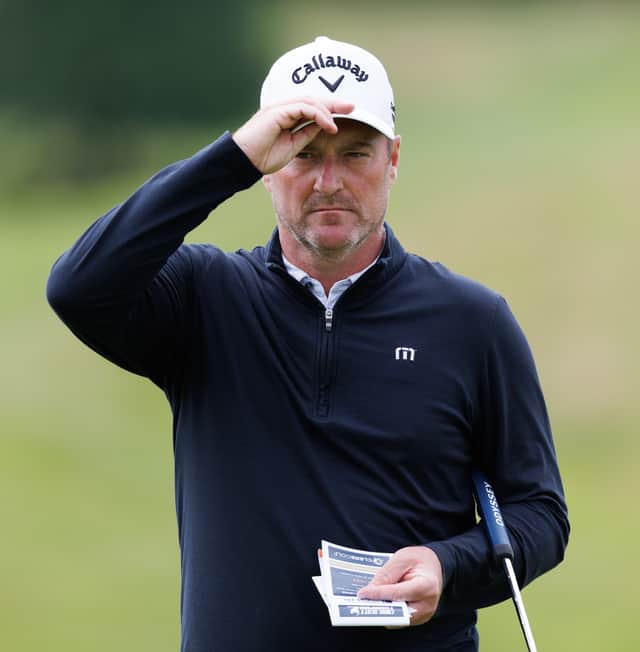 Marc Warren pictured during the second round of the Farmfoods Scottish Challenge supported by The R&A at Schloss Roxburghe 