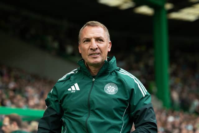 Celtic manager Brendan Rodgers during an Adidas Cup friendly match against Newcastle United at Celtic Park on July 19. (Photo by Craig Foy / SNS Group)
