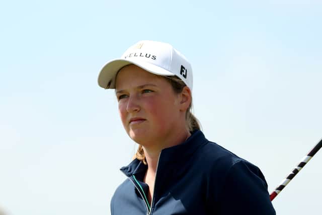 Lottie Woad pictured during the second round of the AIG Women's Open at Royal Porthcawl in Bridgend
