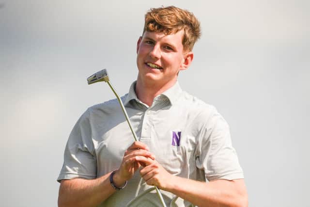 Royal Burgess member and Northwestern University player Archie Finnie is through to the last four in the Scottish Amateur Championship at Gullane