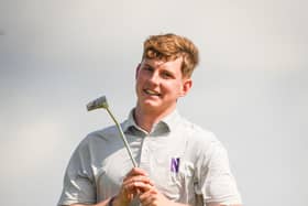 Royal Burgess member and Northwestern University player Archie Finnie is through to the last four in the Scottish Amateur Championship at Gullane