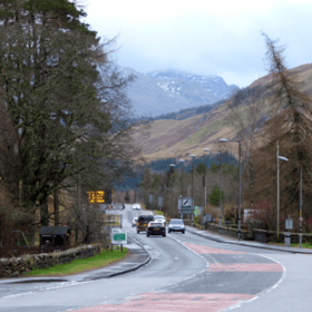 The motorcyclist died on the A82 near Tyndrum. PIC: Thomas Nugent/geograph.org.