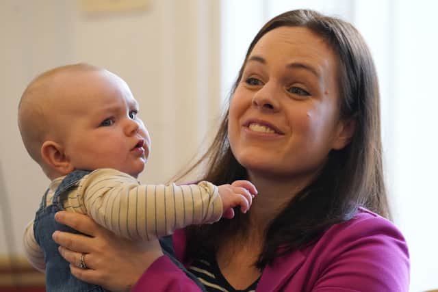 Kate Forbes with her daughter Naomi, pictured in 2023