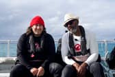 Ross Noble and Sir Lenny Henry in Shark! Celebrity Infested Waters
