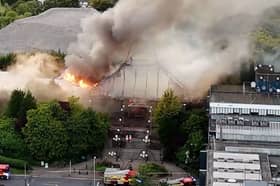 A fire at St Mungo's Church, St Mungo's Road, Cumbernauld.