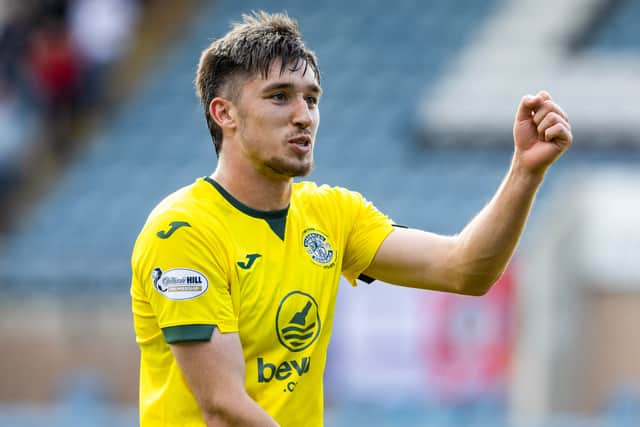 Partizan are aware of the threat posed by Hibs striker Kieron Bowie, whose double secured a 2-0 win over Dundee on Sunday. (Photo by Mark Scates / SNS Group)