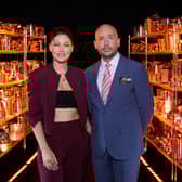 Cooking with the Stars hosts Emma Willis and Tom Allen.