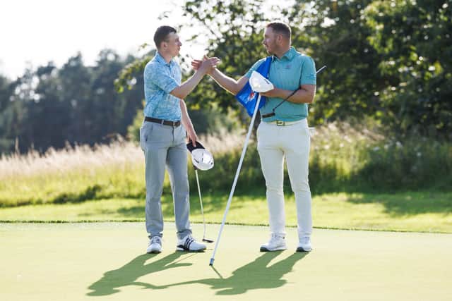 After playing together in the Farmfoods Scottish Challenge, Euan Walker and Daniel Young are now teeing up on the DP World Tour this week in the Nexo Championship
