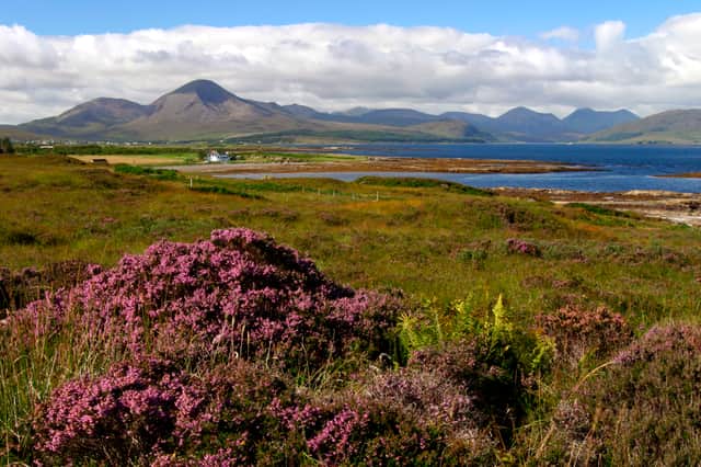 The gig’s location is unknown until the day. Pictured is Cuillin Hills, Isle of Skye, in the Highlands. 