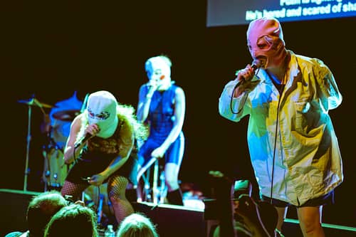 Pussy Riot, pictured on their US tour earlier this year