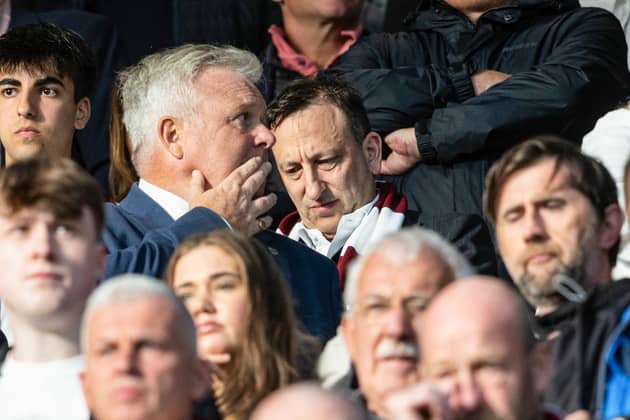 Hearts investor Tony Bloom during the Premiership opener against Aberdeen at Tynecastle Park on Monday. (Photo by Mark Scates / SNS Group)