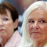 Carol Gillies, (sister of Arlene Fraser) and Gail Fairgrieve (sister of Suzanne Pilley)