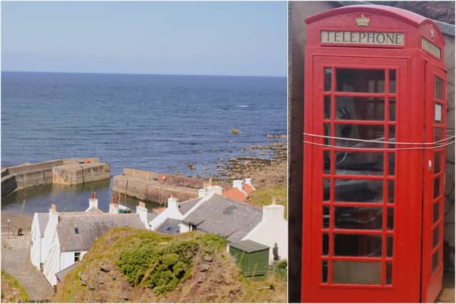 The Local Hero telephone box in Pennan, the Aberdeenshire village known for its role in the Bill Forsyth Scottish cult classic of the 80s