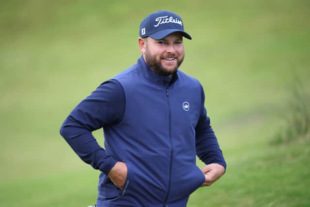 Jordan Smith pictured during the first round of the Nexo Championship at Trump International Golf Links in Balmedie