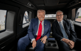 Donald Trump met with Prime Minister Keir Starmer during his trip. 