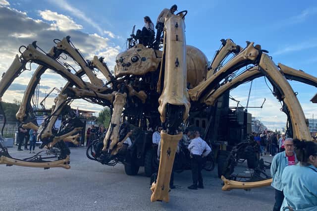 La Machine is a French performance art company known for its large-scale, mechanical creatures, including a giant spider called "La Princesse"