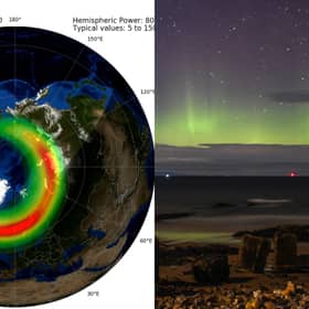 Where you could see Northern lights tonight as Met Office forecasts enhanced auroral activity.