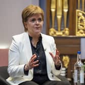 Nicola Sturgeon spoke at an event in Glasgow's Govanhill