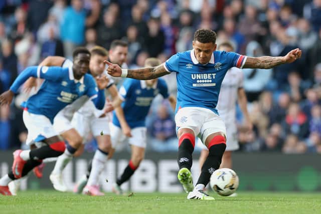 Many of James Tavernier’s Rangers goals came from the penalty spot.