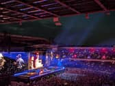 Oasis playing Edinburgh's Murrayfield Stadium.