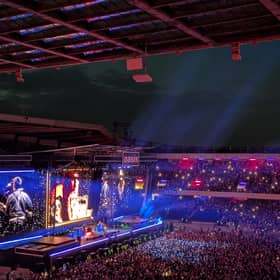 Oasis playing Edinburgh's Murrayfield Stadium.