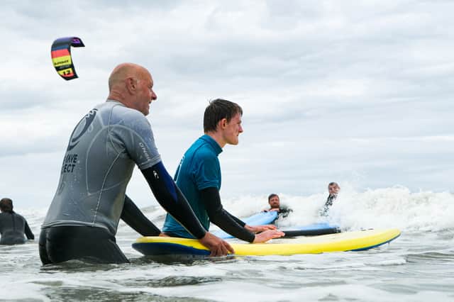 Stephen Spencer at a Wave Project session at  Tynemouth
