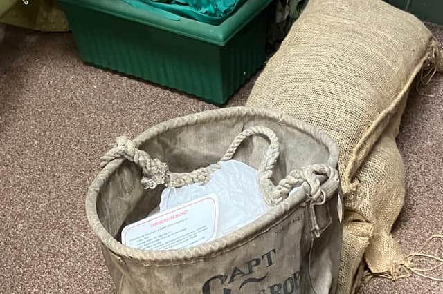The water carrier of Captain CJT MacRobert which is on show at the Kohima Museum in York. His family have no idea how it got there. PIC: Contributed.