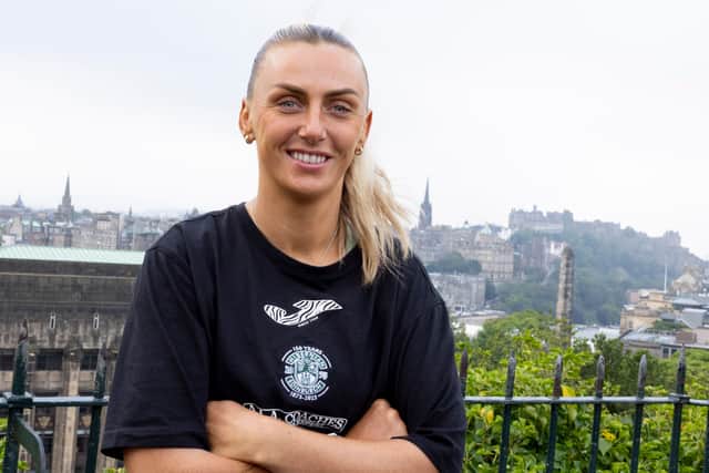 Hibernian player Siobhan Hunter.
