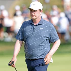Bob MacIntyre pictured during the final round of the BMW Championship at Caves Valley Golf Club in Owings Mills, Maryland
