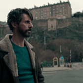 Matthew Goode in season one of Dept Q on Netflix. 