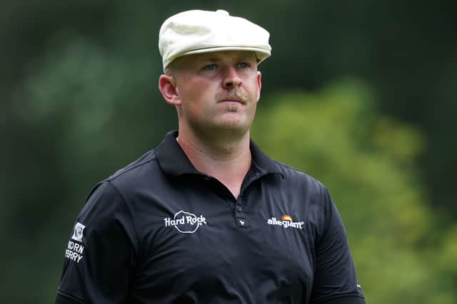 Englishman Harry Hall pictured during last week’s BMW Championship in Maryland, where he finished sixth to progress to the Tour Championship