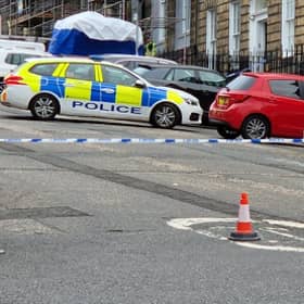 Police have closed Dublin Street in Edinburgh