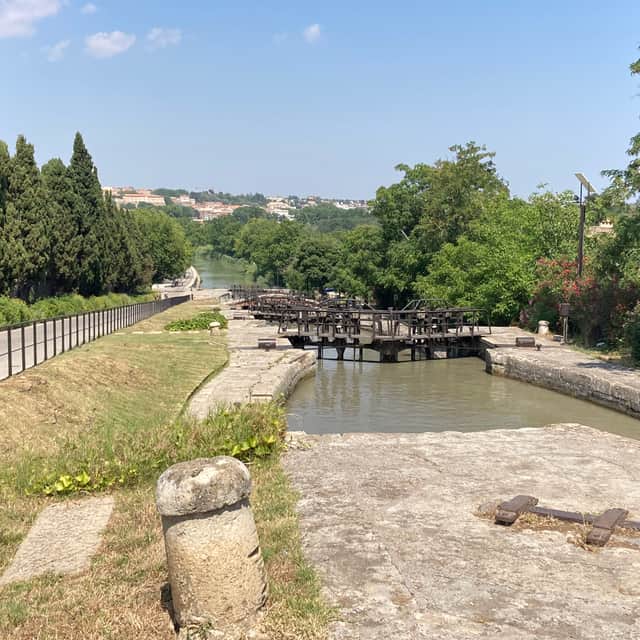 The canal locks at Fonseranes, Beziers