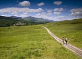 Bridge of Orchy is a well-known spot along the West Highland Way