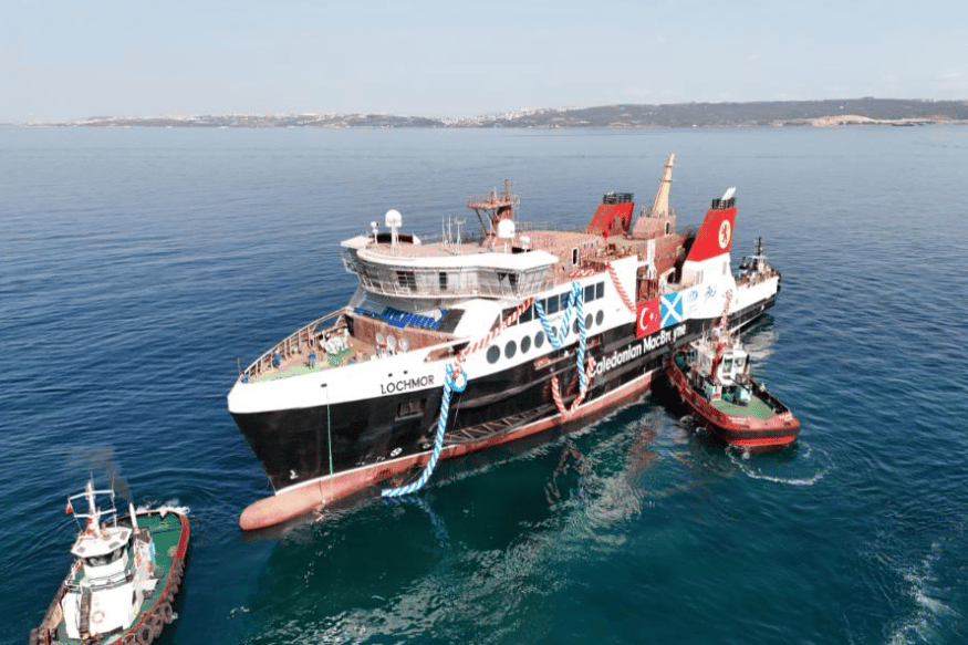 CalMac: Turkish ferry that will serve Outer Hebrides successfully launched ...