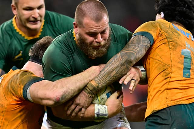 Boan Venter in action for the Springboks during the win over Australia in Cape Town.