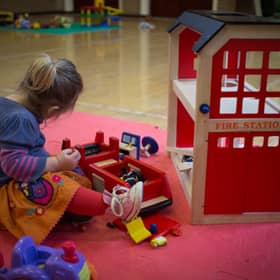 A child at nursery, as Edinburgh City Council has come in for criticism.