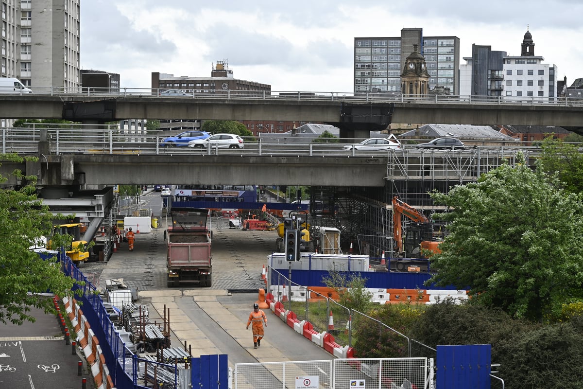 Long-running M8 Glasgow Woodside viaducts roadworks extended by another two years
