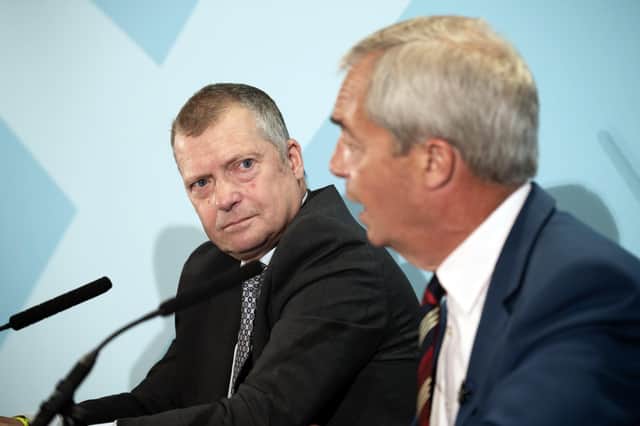 Nigel Farage and MSP Graham Simpson
