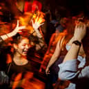 Clubbers dancing 