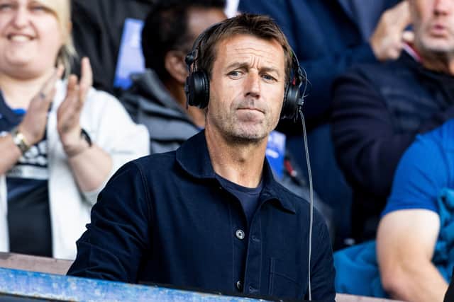 Sky Sports co-commentator Neil McCann during the goalless draw between Rangers and Celtic at Ibrox. (Photo by Alan Harvey / SNS Group)