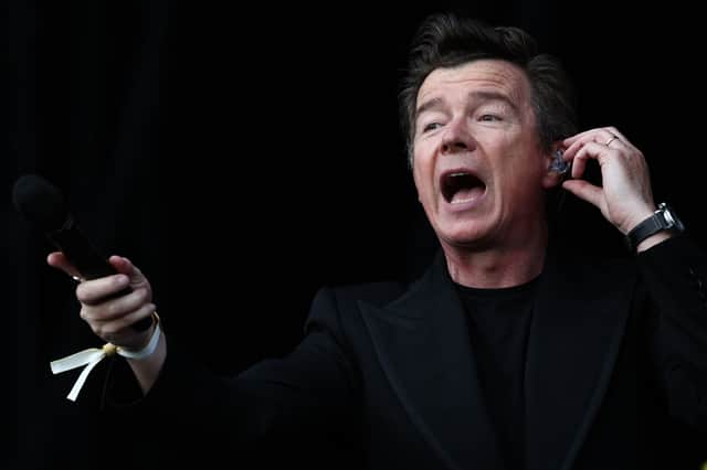 Rick Astley performs on day two of TRNSMT Festival 2024 at Glasgow Green.