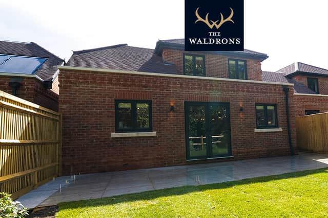 The house has four bedrooms and lots of space inside